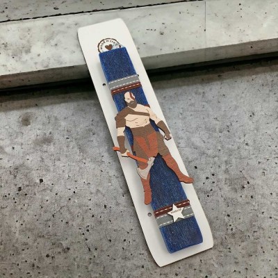 Λαμπάδα με βάση καδράκι God of War | Πασχαλινά δώρα | woodncraft