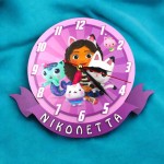 Ξύλινο ρολόι μαγικός βυθός Άριελ | Παιδικά δώρα | Woodncraft.gr