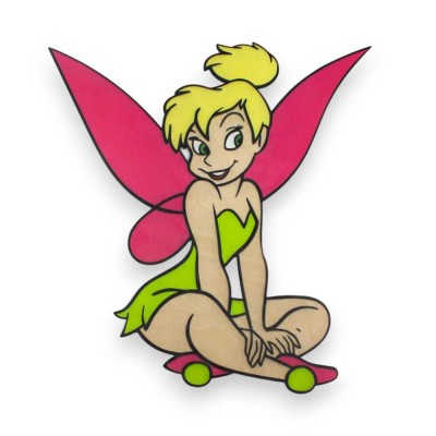 Ξύλινη φιγούρα - Tinkerbell καθιστή