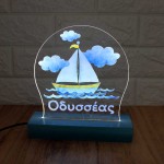 Φωτιστικό  plexiglass με Αερόστατα | Χειροποίητα δώρα | Woodncraft