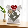 Ξύλινη διακοσμητική καρδιά - Couple in love