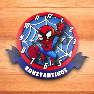Ρολόι τοίχου με όνομα  - Spiderman