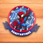 Ρολόι τοίχου με όνομα  - Spiderman