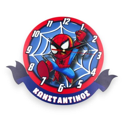 Ρολόι τοίχου με όνομα  - Spiderman