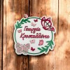 Ξύλινο παιδικό κάδρο με πεταλούδες και όνομα