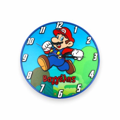 Ρολόι τοίχου με όνομα  - Super Mario