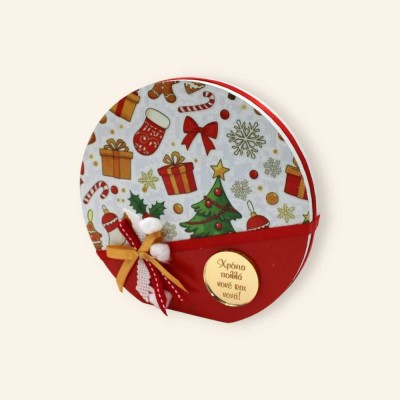 Χειροποίητο Κρεμαστό Γούρι με Χριστουγεννιάτικο μοτίβο και ρόδια| Ξύλινα δώρα Woodncraft Χειροποίητο Κρεμαστό Γούρι με Χριστουγεννιάτικο μοτίβο και ρόδια| Ξύλινα δώρα Woodncraft