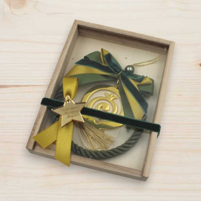 Γούρι σε Κουτί - Στεφάνι με Μεταλλικό Ρόδι Γούρι σε Κουτί - Στεφάνι με Μεταλλικό Ρόδι