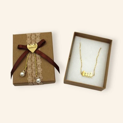 Προσωποποιημένο κρεμαστό CountlessLove | Κολιέ με ονόματα | Woodncraft