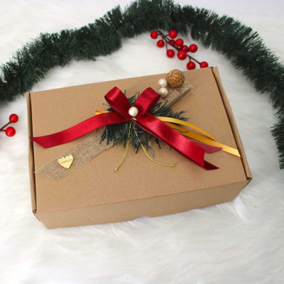 Χριστουγεννιάτικο Gift Box - Χρυσή λάμψη