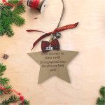 Χειροποίητο στολίδι μισοφέγγαρο | Δώρα υψηλής αισθητικής | Woodncraft