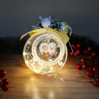 Χειροποίητο Στολίδι με Φωτογραφία | Ξύλινα δωράκια | Woodncraft.gr