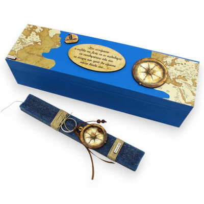 Πασχαλινή Λαμπάδα με Ξύλινο Κουτί – Explorer