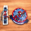 Πασχαλινό Σετ λαμπάδα spidey και Ρολόι με όνομα