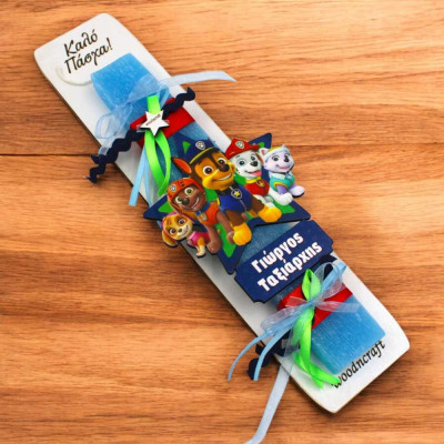 Χειροποίητη λαμπάδα με τον bing .  Λαμπάδες | woodncraft.gr