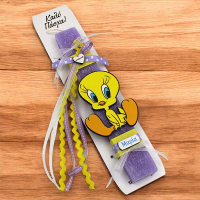Λαμπάδα με Tweety και όνομα