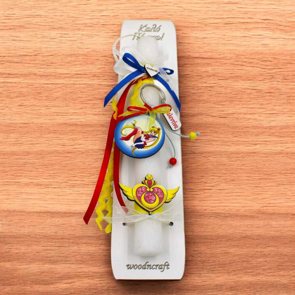 Πασχαλινή Κυλινδρική Λαμπάδα – Sailor Moon