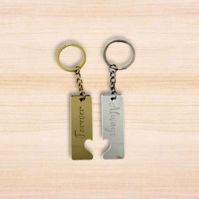 Σετ Μπρελόκ Ζευγαριού – Forever & Always