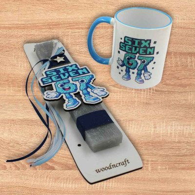 Σετ Πασχαλινή Λαμπάδα με Κούπα Six Seven