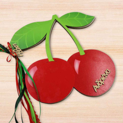 Βιβλίο ευχών κερασάκια | Χειροποίητα ευχολόγια | Handmade Woodncraft