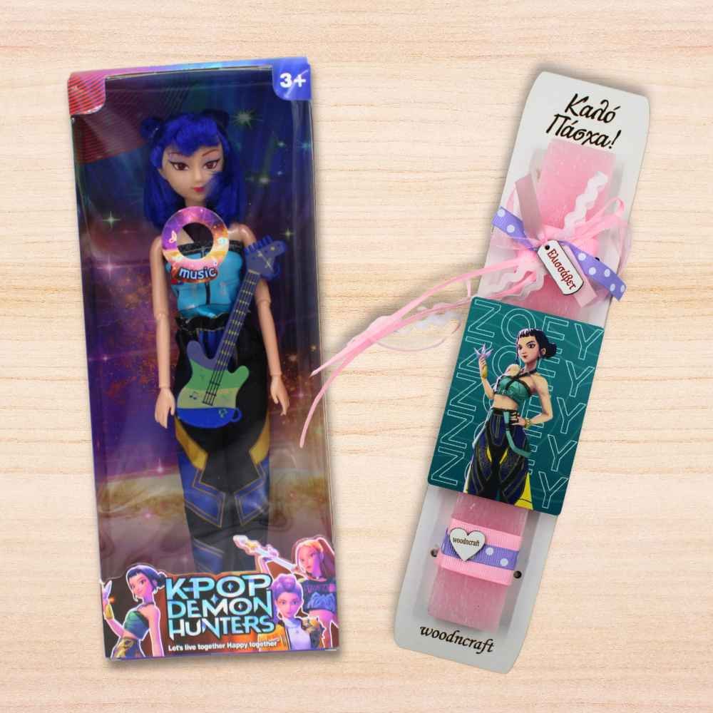 Σετ Λαμπάδα με Κούκλα Kpop Demon Hunters – Zoey