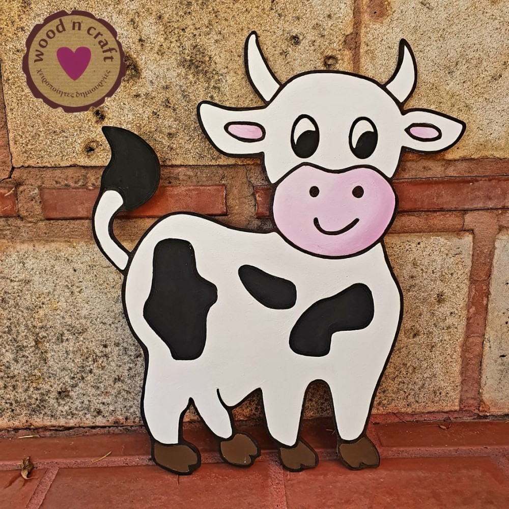 Ξύλινη Φιγούρα - Αγελαδίτσα