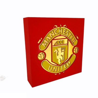 Ξύλινο φωτιστικό - Manchester United