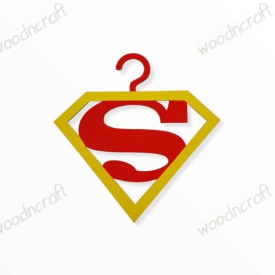 Κρεμάστρα βάφτισης - Superman - Woodncraft.gr