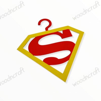 Κρεμάστρα βάφτισης - Superman - Woodncraft.gr