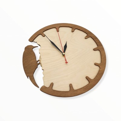 Ξύλινο ρολόι - Time to create - Woodncraft.gr