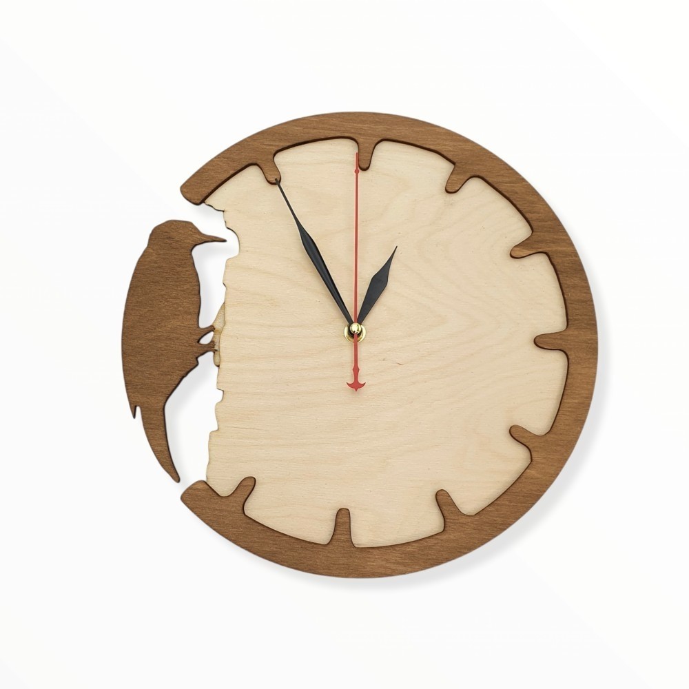 Ξύλινο ρολόι - Time to create - Woodncraft.gr