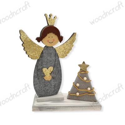 Χειροποίητο διακοσμητικό - Christmas angel - Woodncraft.gr