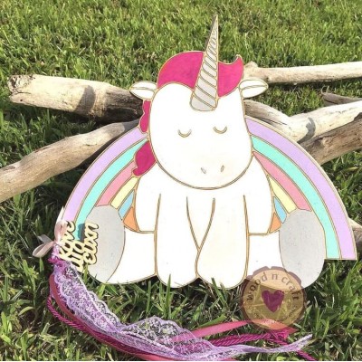 Βιβλίο ευχών - Rainbow unicorn
