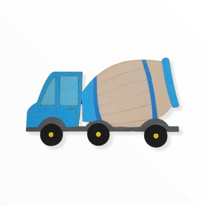 Ξύλινη φιγούρα - Φορτηγό μπετονιέρα - Woodncraft.gr