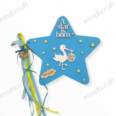 Βιβλίο ευχών - A star is born - Woodncraft.gr