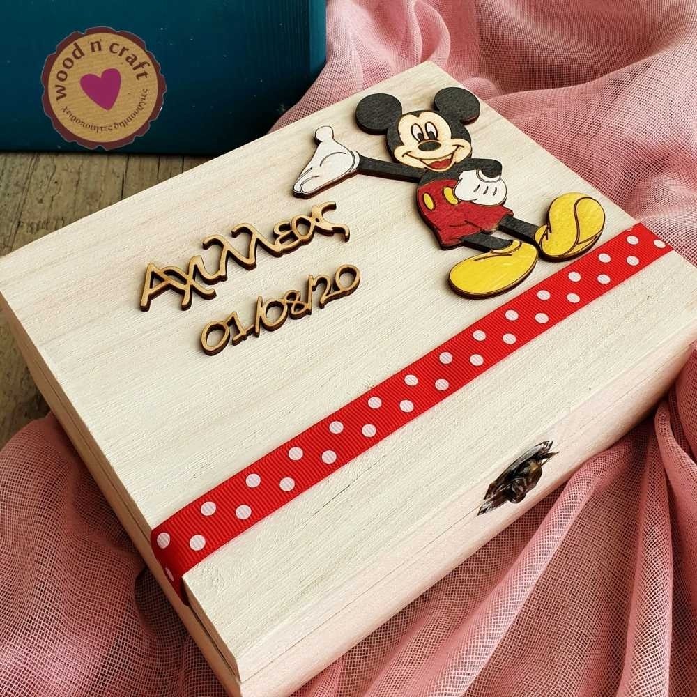 Ξύλινο κουτί - Mickey mouse