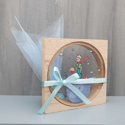 Μπομπονιέρα ξύλο και πλεξιγκλάς διακοσμητικό - Little Prince