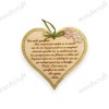 Διακοσμητική ξύλινη καρδιά - Ένα παιδί χρειάζεται... - woodncraft.gr