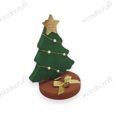 Ξύλινο Χειροποίητο Διακοσμητικό - Family Christmas Tree