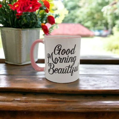 Κούπα με αφιέρωση - Good Morning Beautiful | Δωράκια Woodncraft