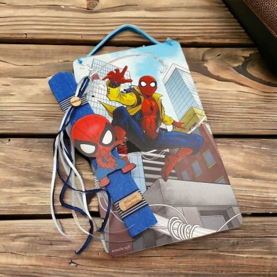 Λαμπάδα με καδράκι Spiderman | Παιδικοί ήρωες | woodncraft