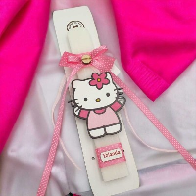 Λαμπάδα | Hello Kitty | Πασχαλινά δώρα | woodncraft.gr
